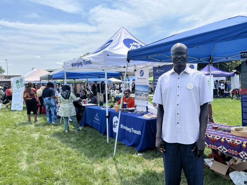 ZOE PIERCE / FREE PRESS
Reuben Garang is the executive director of Immigration Partnership Winnipeg.