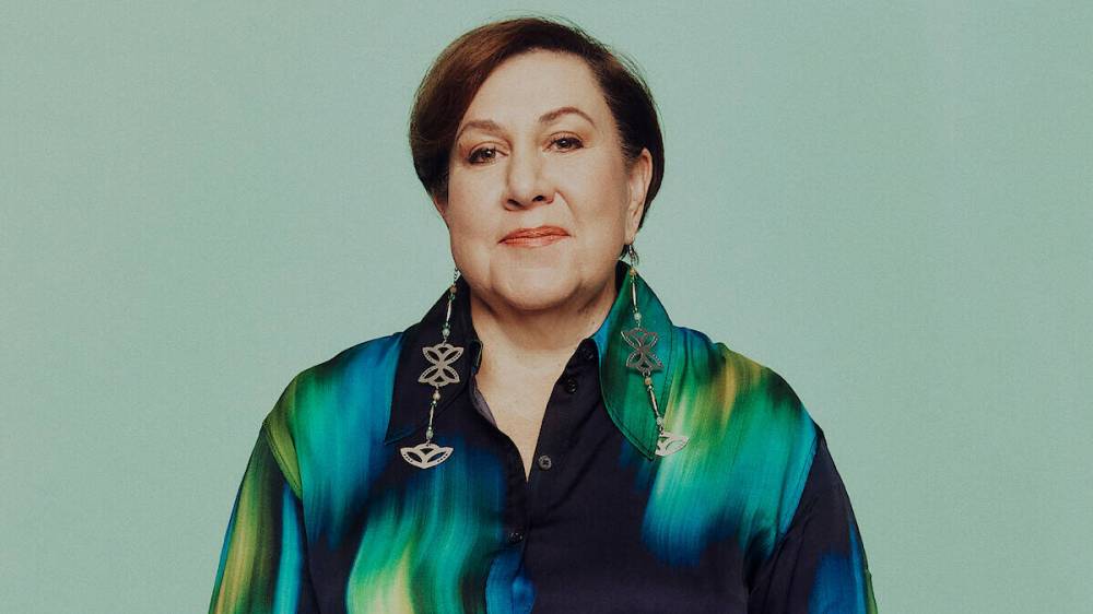 Erik Tanner/Netflix
Cultural consultant Julie O’Keefe grew up in Pawhuska, Okla., the heart of the Osage Nation.