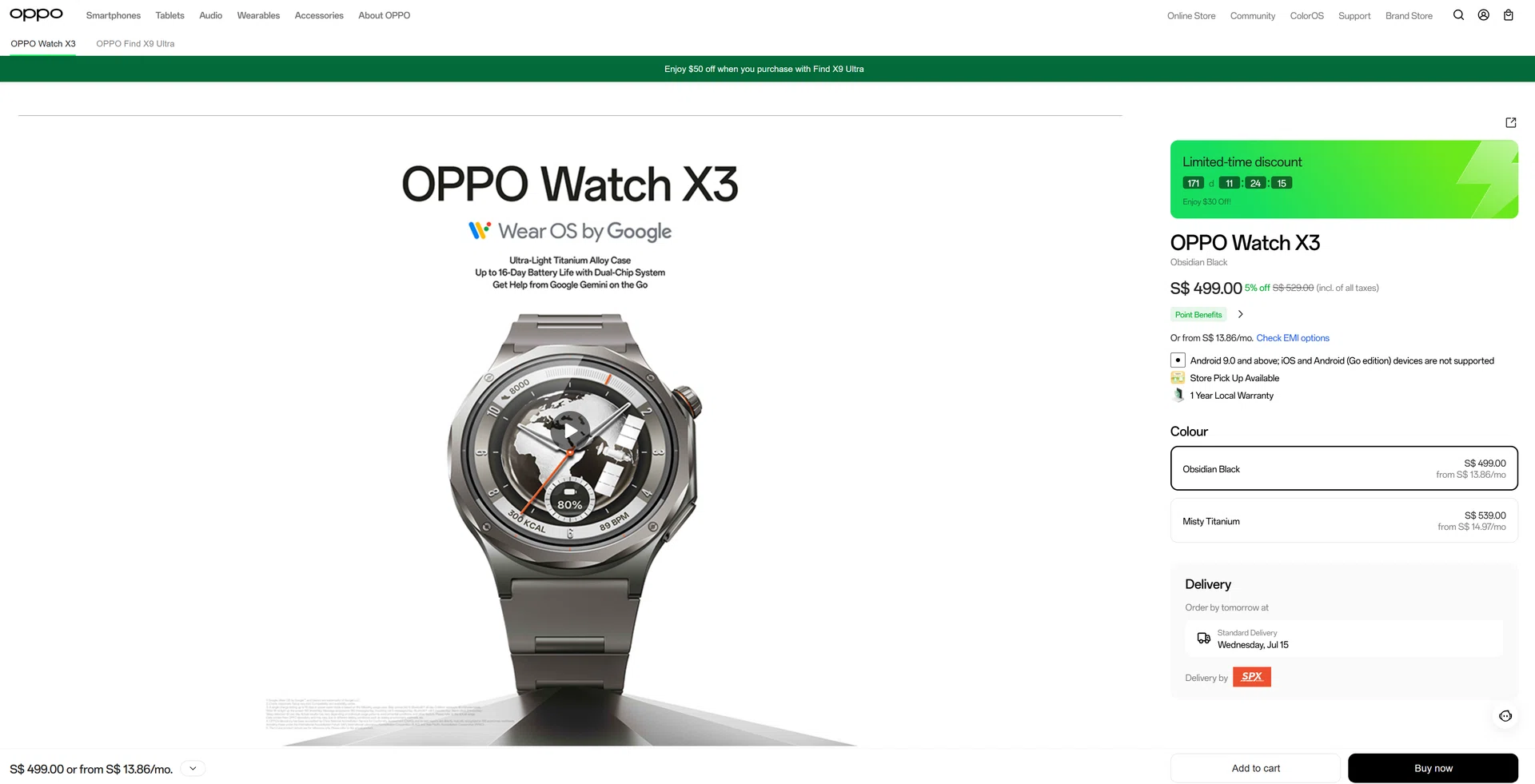 OPPO Watch X3