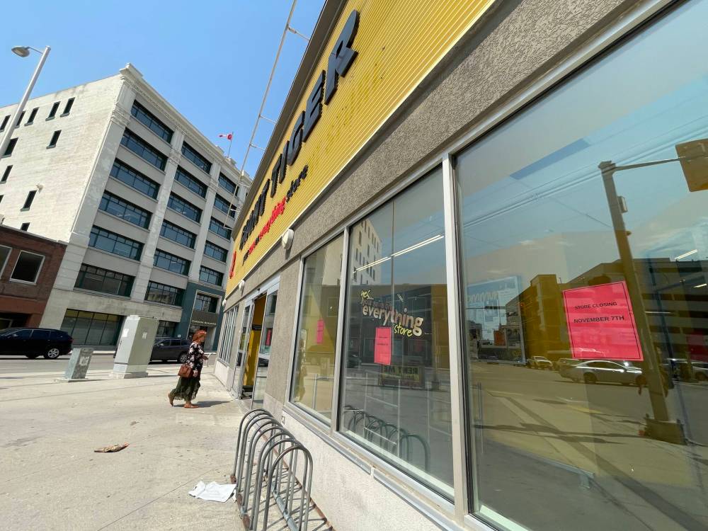 RUTH BONNEVILLE / FREE PRESS
Giant Tiger is closing its downtown location.