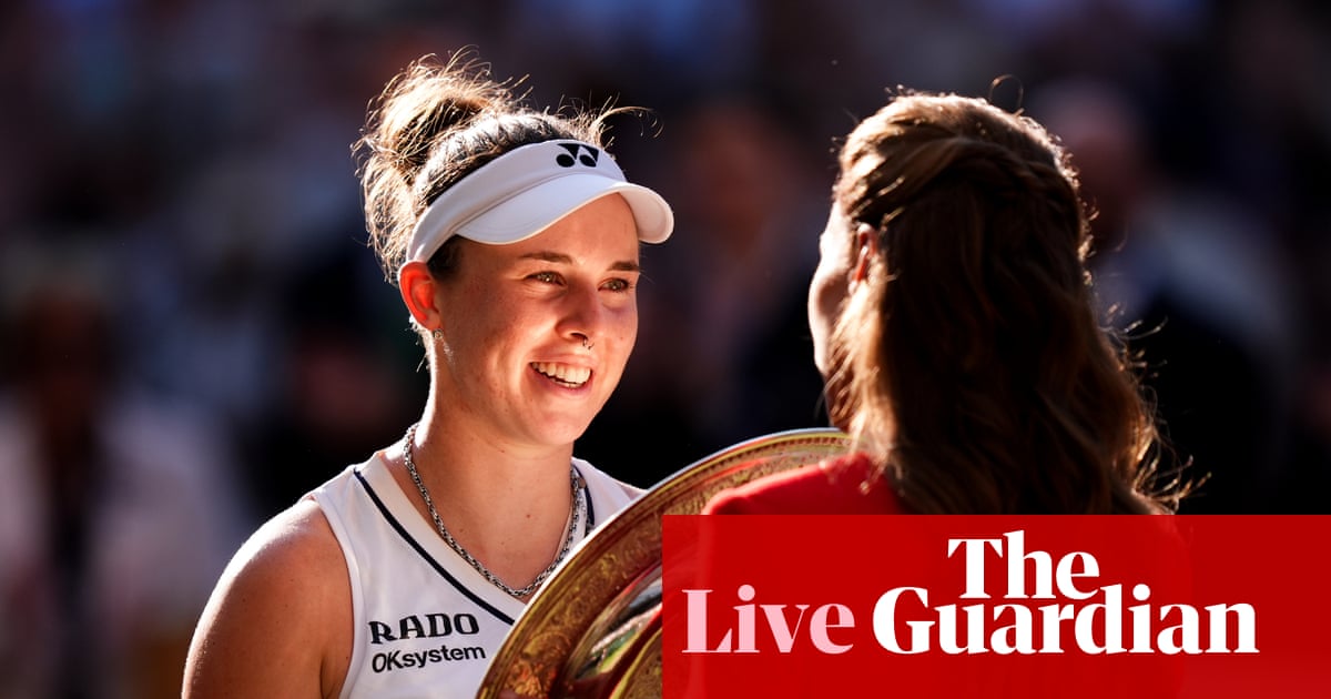 Linda Noskova beats Karolina Muchova to win Wimbledon 2026 women’s singles final – live | Wimbledon 2026