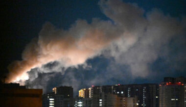 Russian Missile and Drone Barrage Kills 13 in Kyiv, Rescuers Hunt for Survivors