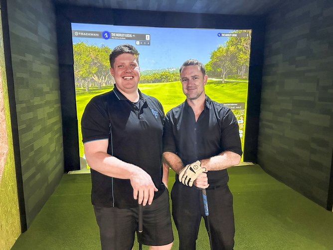 Jacob Van Bevel and Ryan Davis, co-owners of the Morley Local.