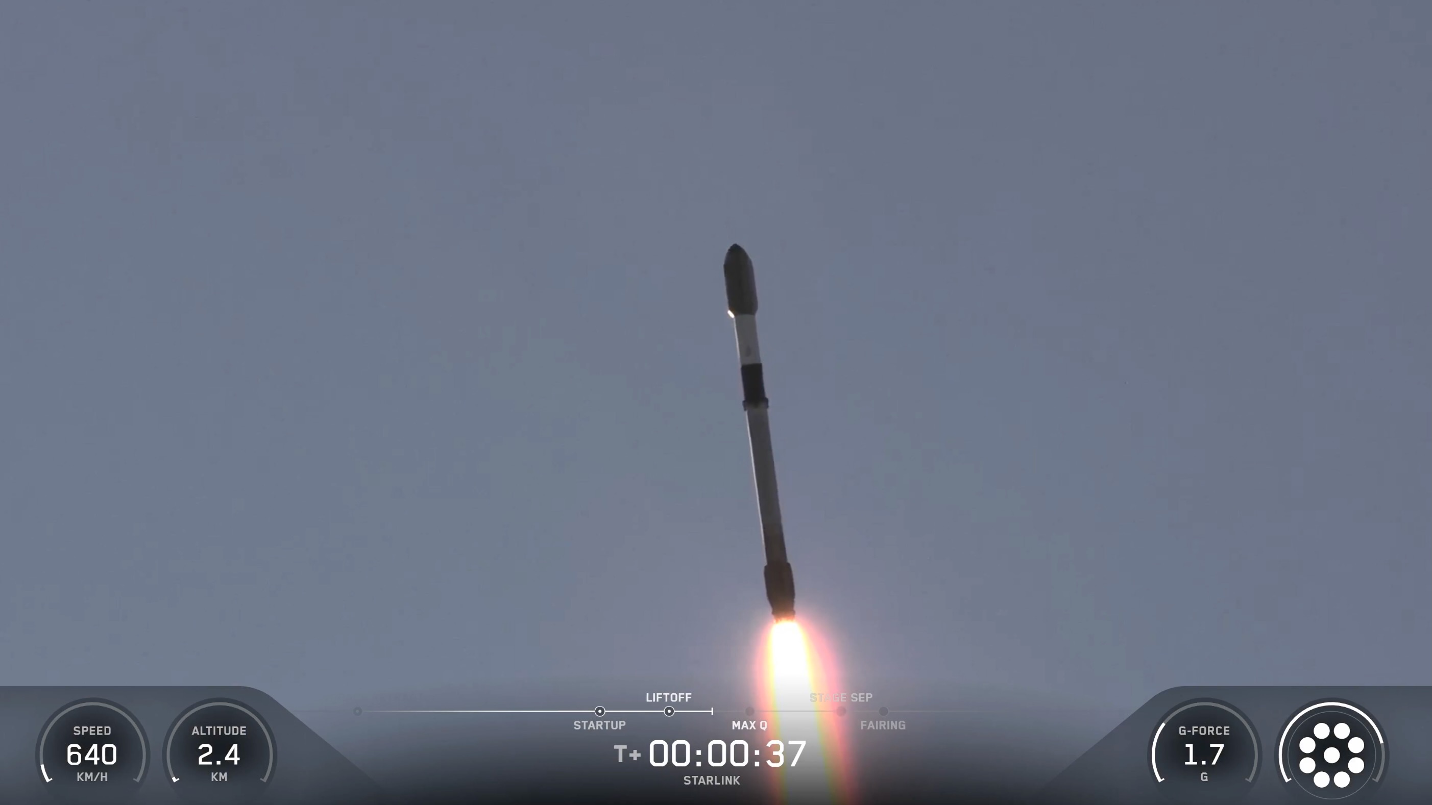 A SpaceX Falcon 9 rocket launches 29 Starlink satellites from California's Vandenberg Space Force Base on July 10, 2026.