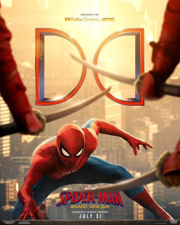 Spider-Man: Brand New Day's Dolby Cinema poster.