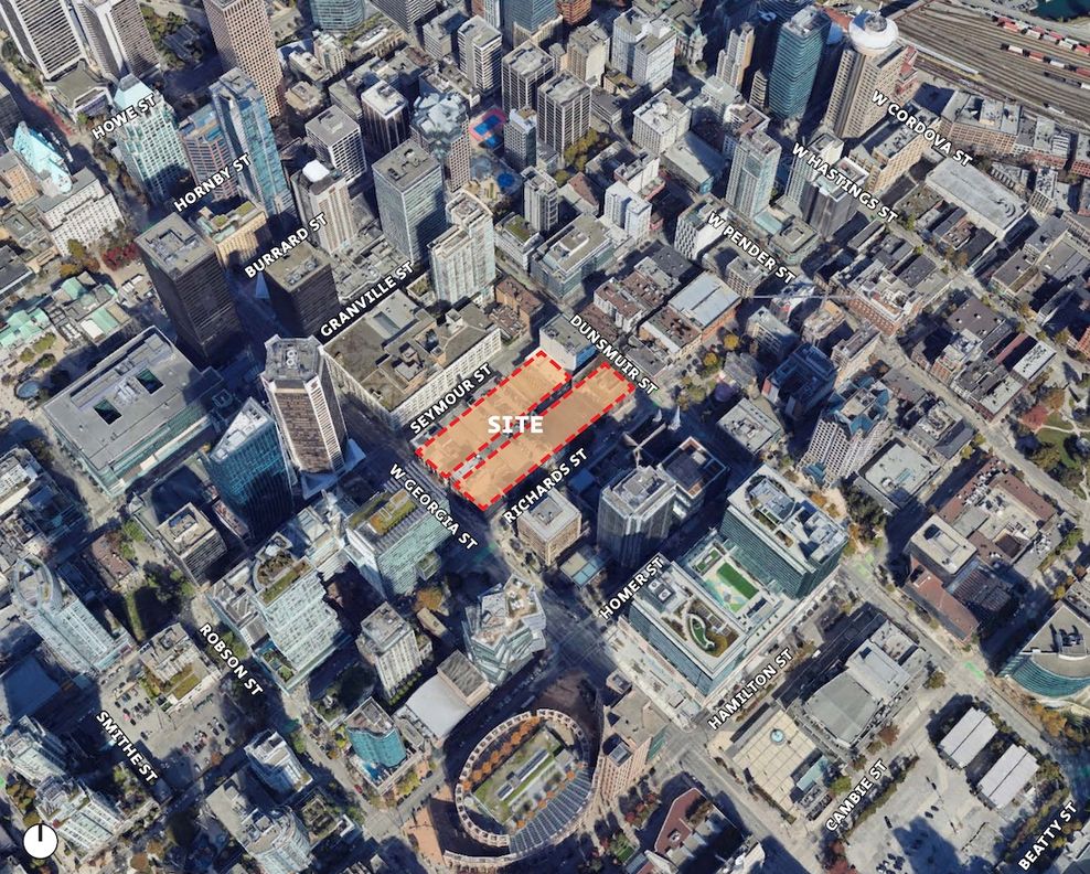 501-595 West Georgia Street Vancouver Bay Parkade Henriquez Holborn