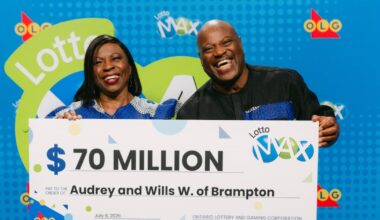 Lotto Max jackpot: Brampton couple wins $70M