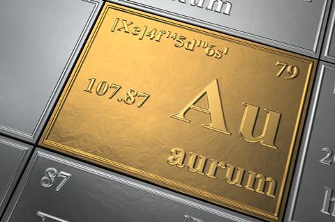 Gold tile