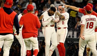 Vaughn Grissom’s clutch hit, Jo Adell’s bases-loaded HBP lift Los Angeles Angels to walk-off win over St. Louis Cardinals
