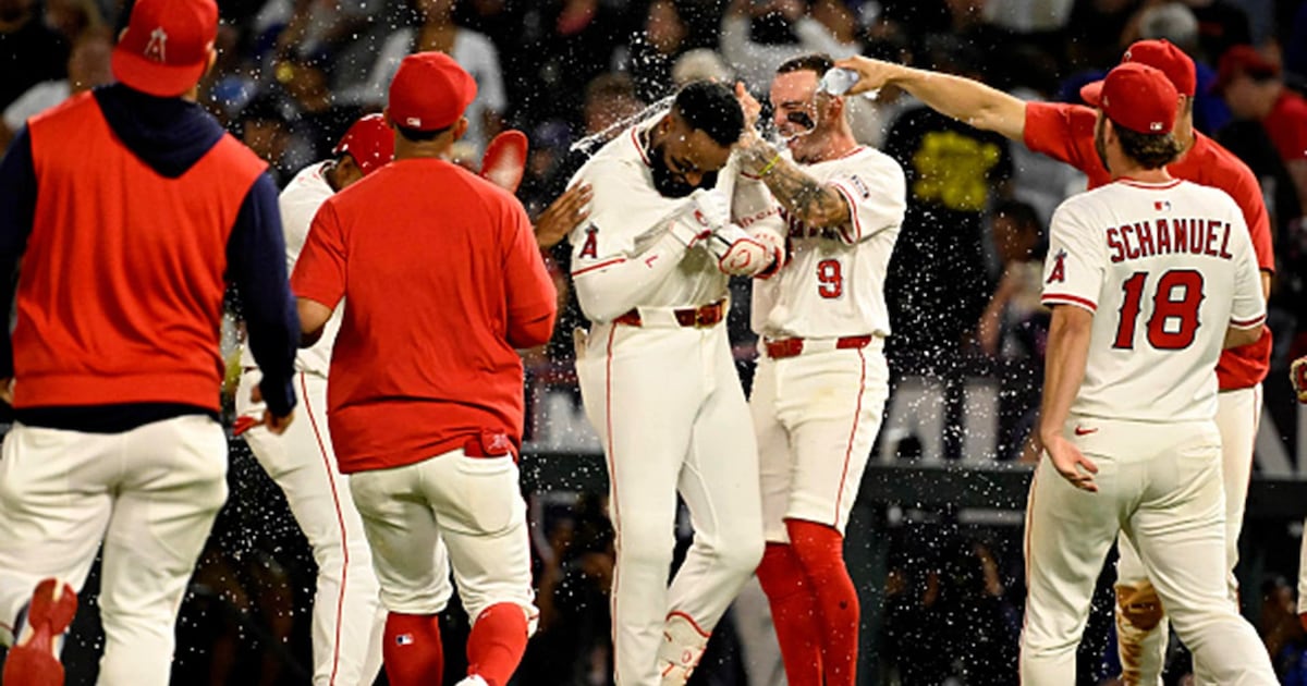 Vaughn Grissom’s clutch hit, Jo Adell’s bases-loaded HBP lift Los Angeles Angels to walk-off win over St. Louis Cardinals