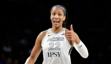 A'ja Wilson scores 28, adds 14 rebounds as Las Vegas Aces beat Portland Fire