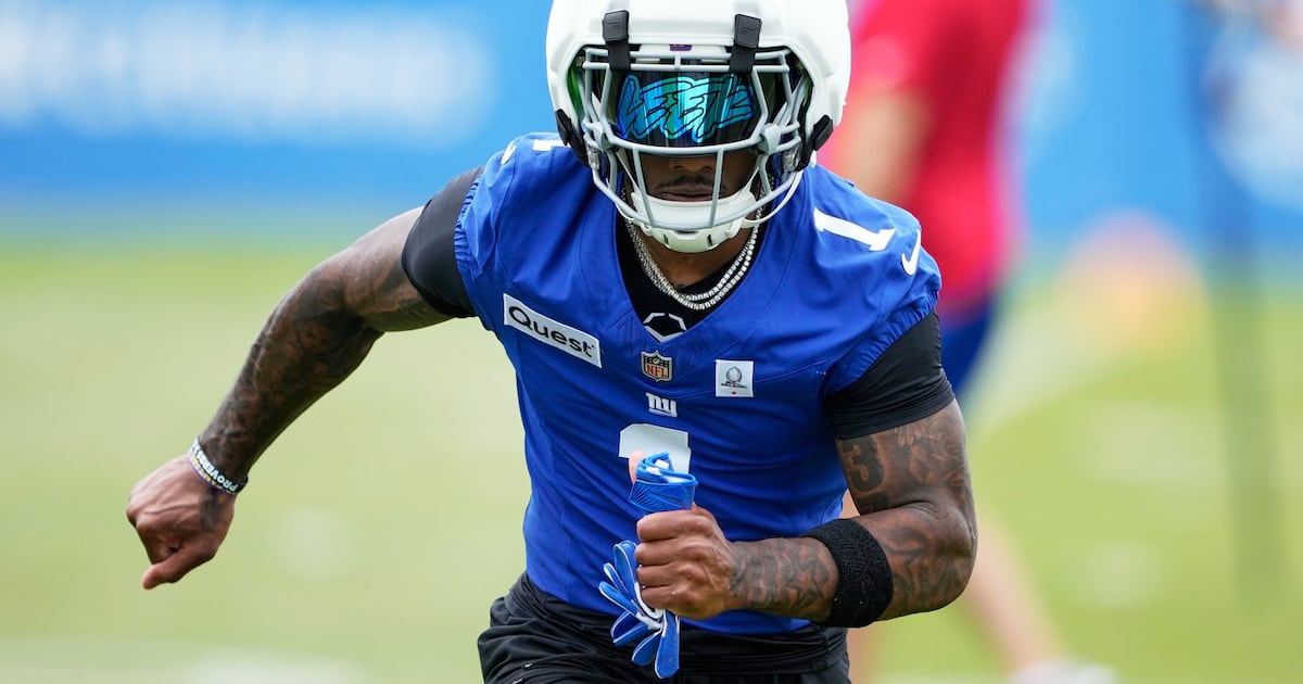 Still no target for a return, Malik Nabers on the field at New York Giants training camp sparks optimism