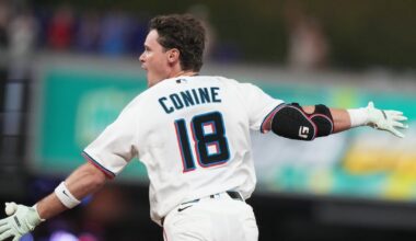Griffin Conine’s walk-off RBI single snaps Miami Marlins’ 12-game skid with win over Philadelphia Phillies