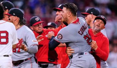 Nationals' Cavalli apologizes for telling Red Sox's Contreras to 'sit down, boy'