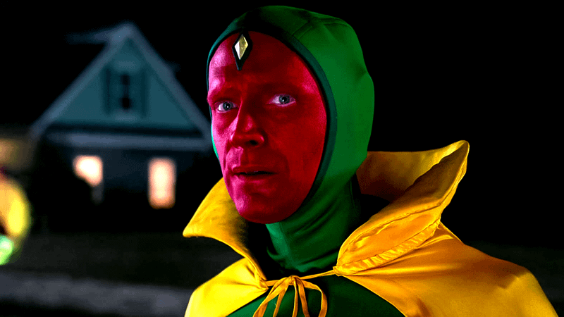 Paul Bettany as Vision in the Disney+ series WandaVision..