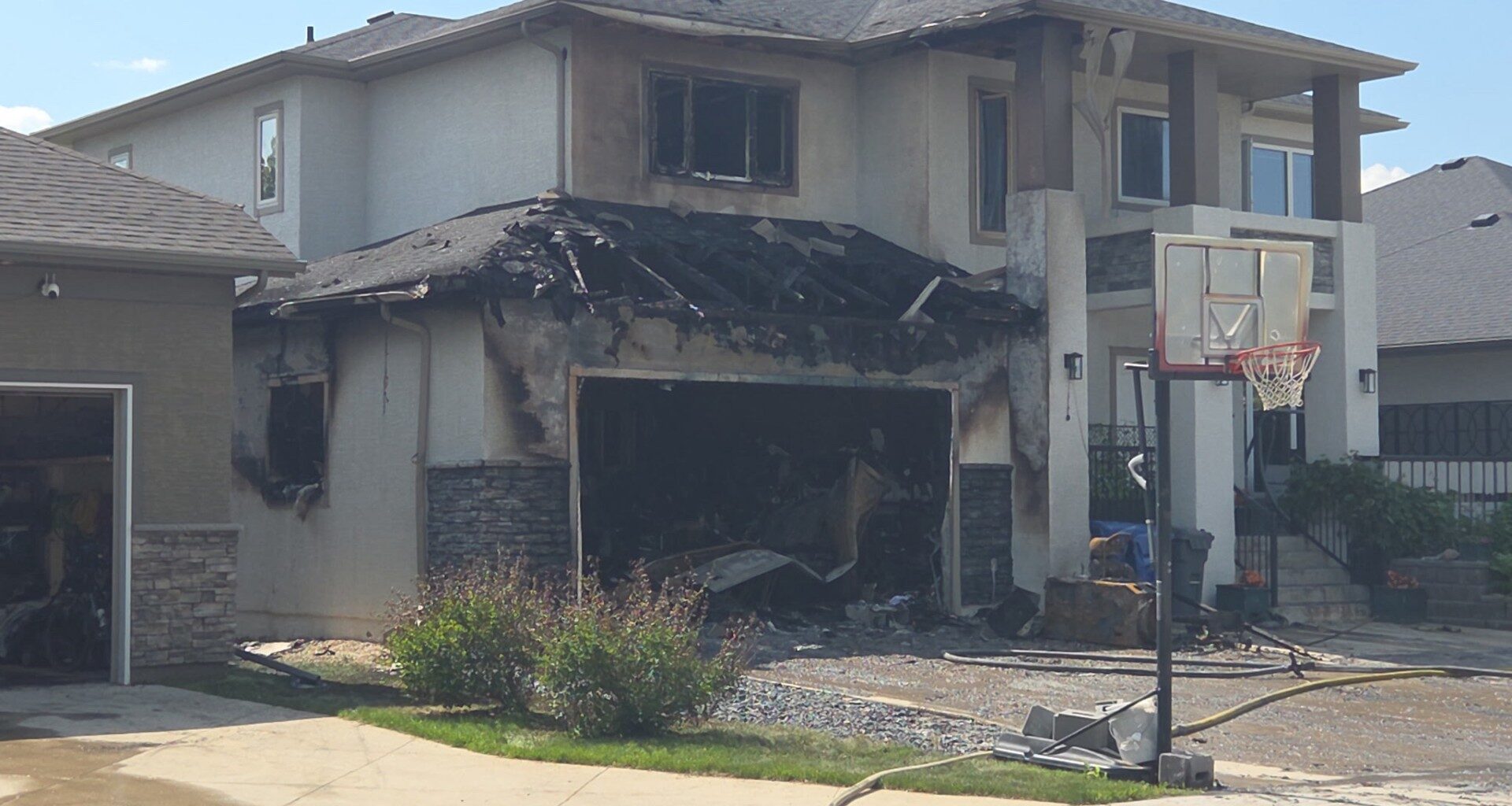 2 homes damaged following fire Wednesday afternoon