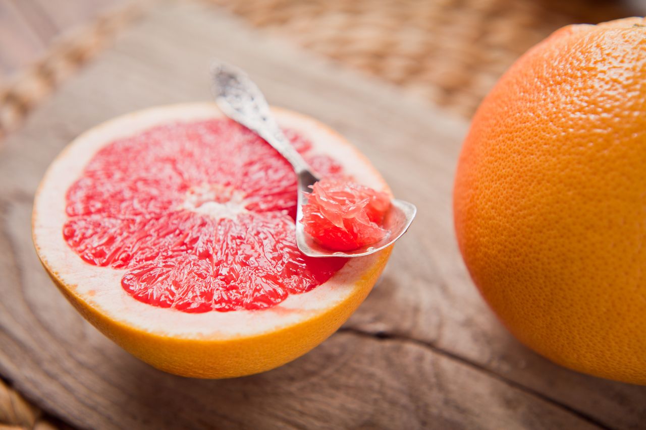 Grapefruit is a good source of potassium and vitamin C, both of which benefit blood pressure.Credit: joannatkaczuk / Getty Images