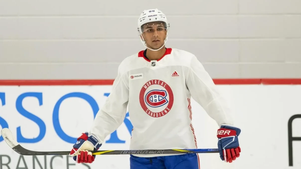 Photo of Canadiens prospect Michael Hage.