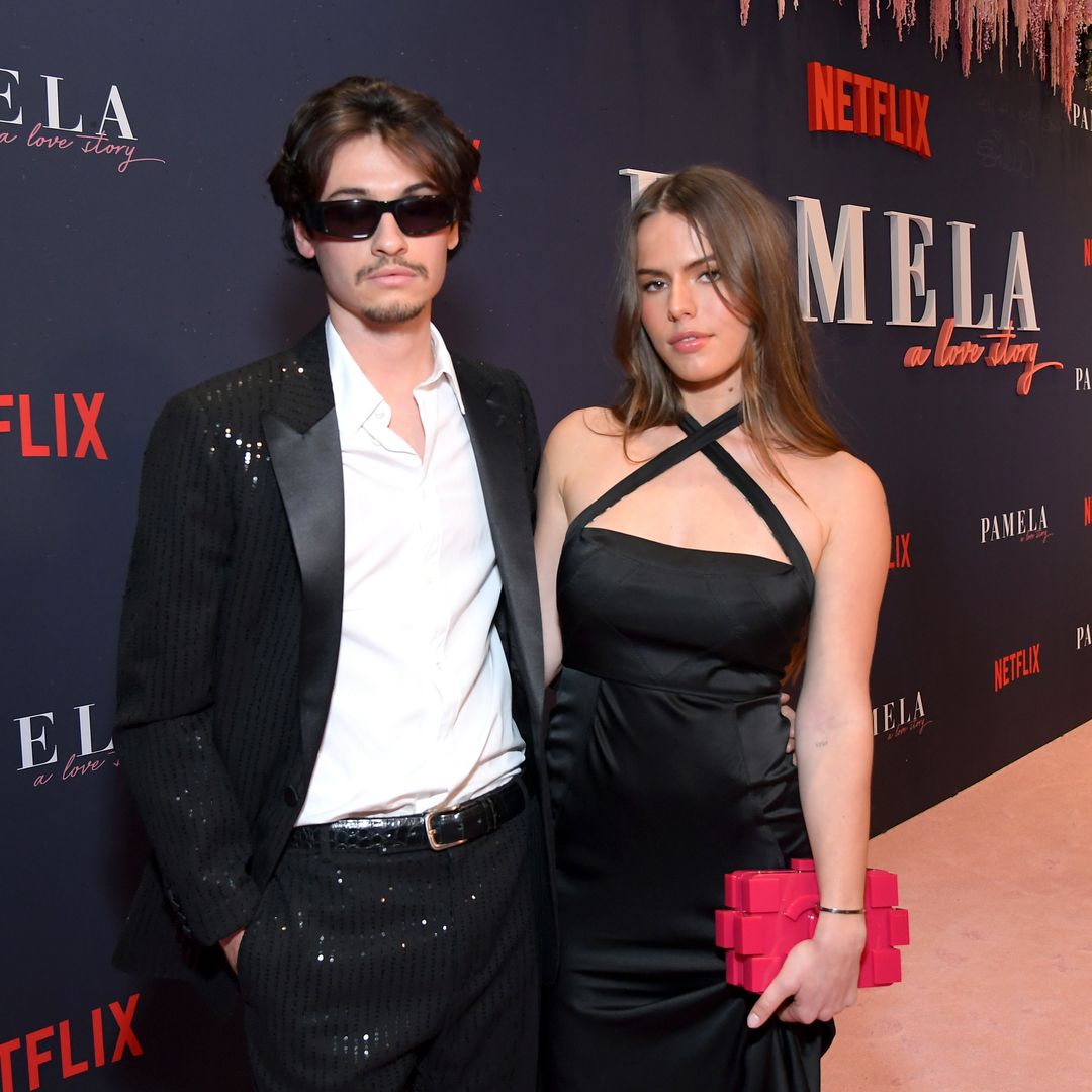Dylan Jagger Lee and Paula Bruss attends Netflix's 'Pamela, a love story' Los Angeles Premiere on January 30, 2023 