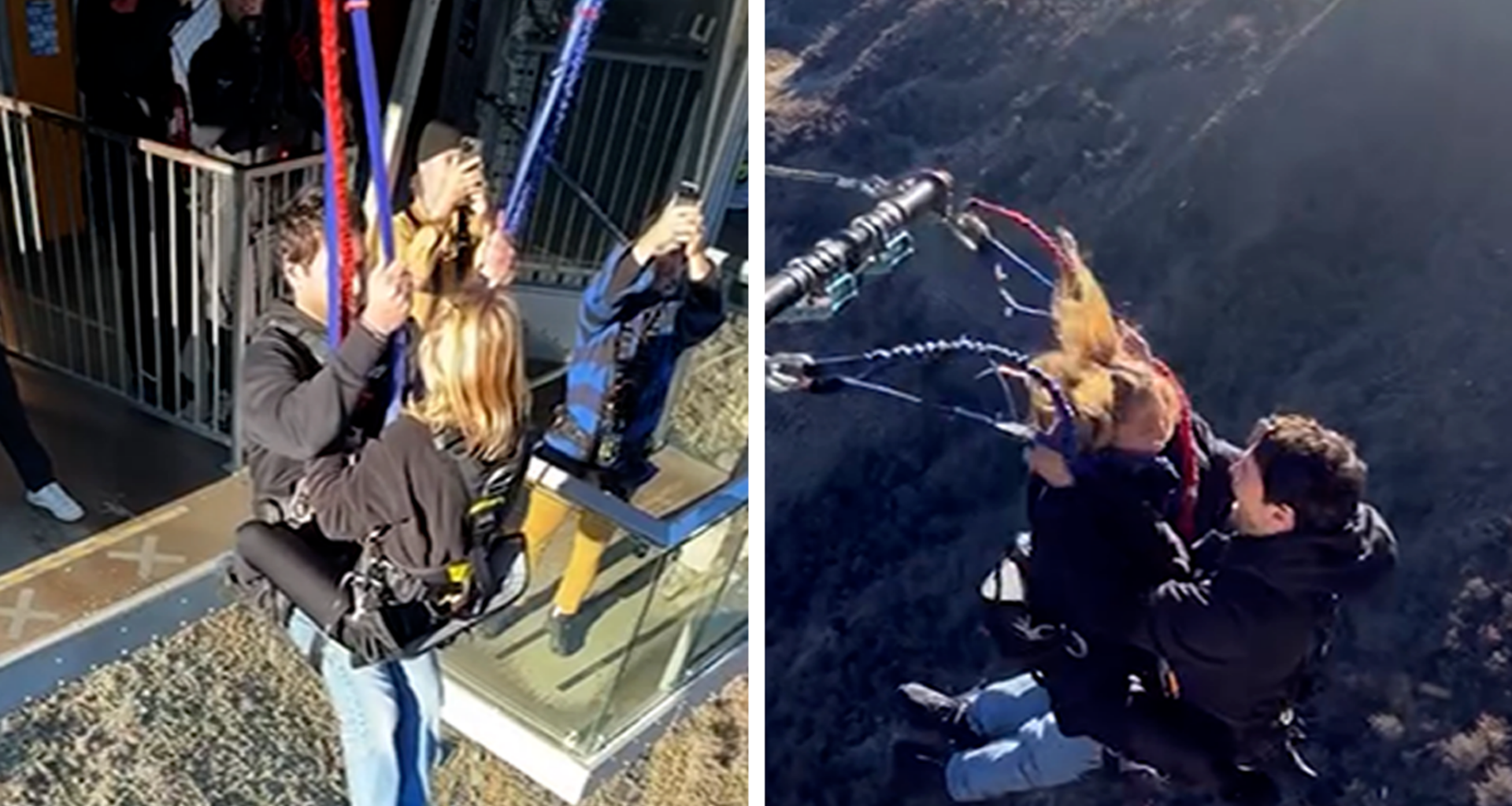 Sydney Sweeney & Scooter Braun Bungee Jump Off New Zealand Cliff Together