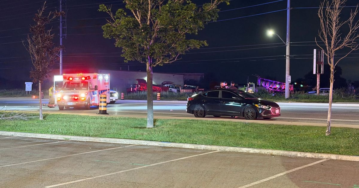 Pedestrian critically injured in Brampton crash