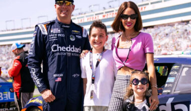 Touching tribute from Kyle Busch's son on first victory following his father's death