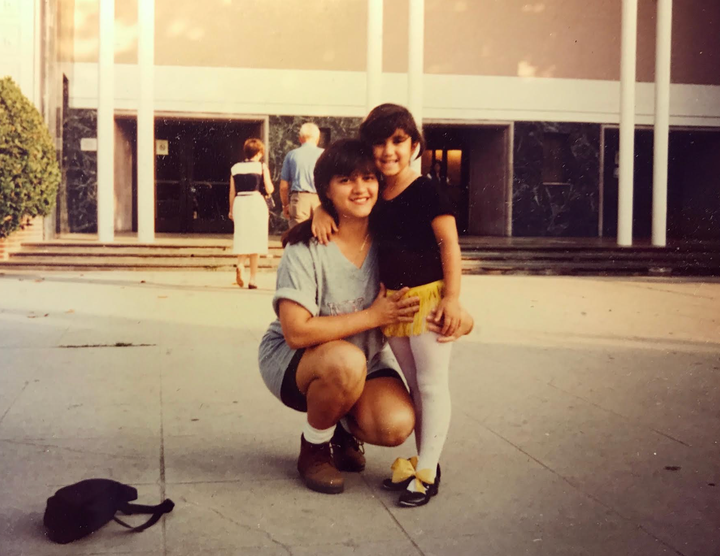 The author's wife, Michelle, with her mom, Karla, at one of 5-year-old Michelle’s dance performances in 1996.