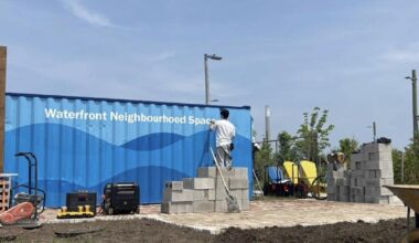 Pop-up made from scraps on Toronto’s new island opens