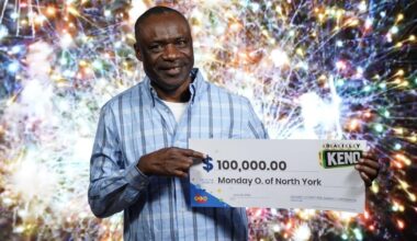 North York lottery player wins with ticket from Brampton