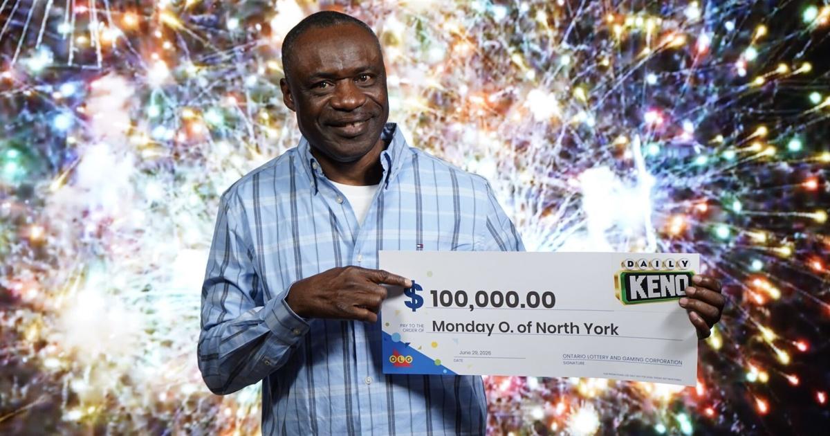 North York lottery player wins with ticket from Brampton