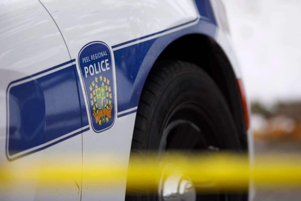 A Peel Regional Police logo is shown in Brampton, Ont., Thursday, Nov. 7, 2019. THE CANADIAN PRESS/Cole Burston