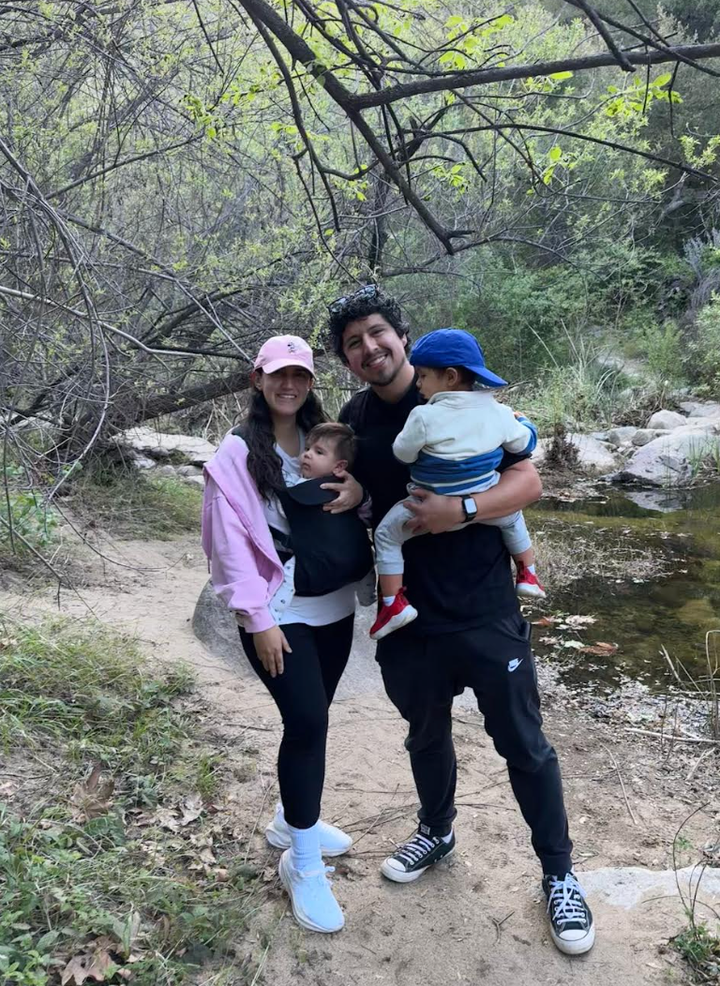 The author with Michelle and their two sons, in 2026.