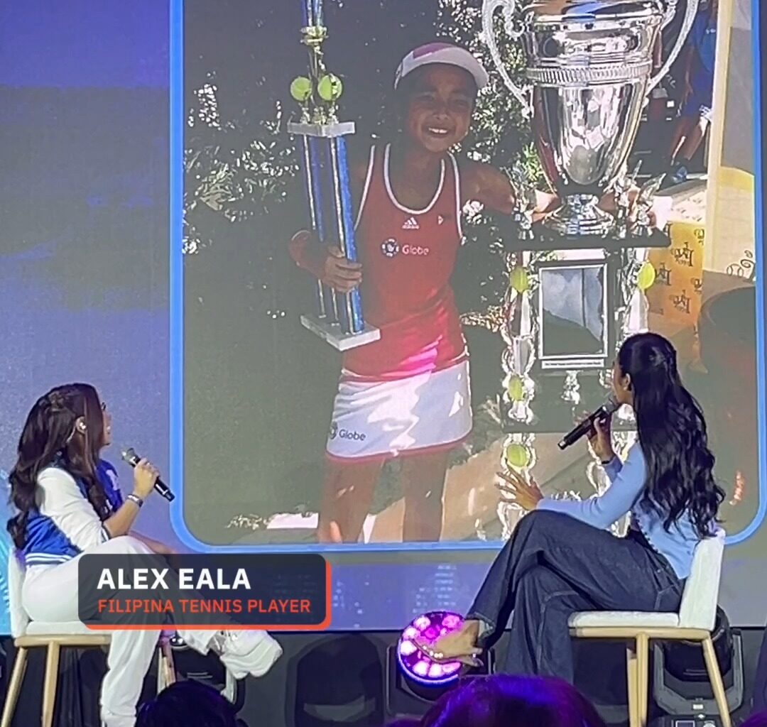 Alex Eala looks back on journey through memorable photos WATCH: Filipina tennis star Alex Eala tells the story behind photos taken throughout her career during a fan meet in Makati on Wednesday, July 15. The select photos include Eala’s “Superwoman” dive in her Wimbledon dethroning of Poland’s Iga Swiatek. | via Delfin Dioquino/Rappler