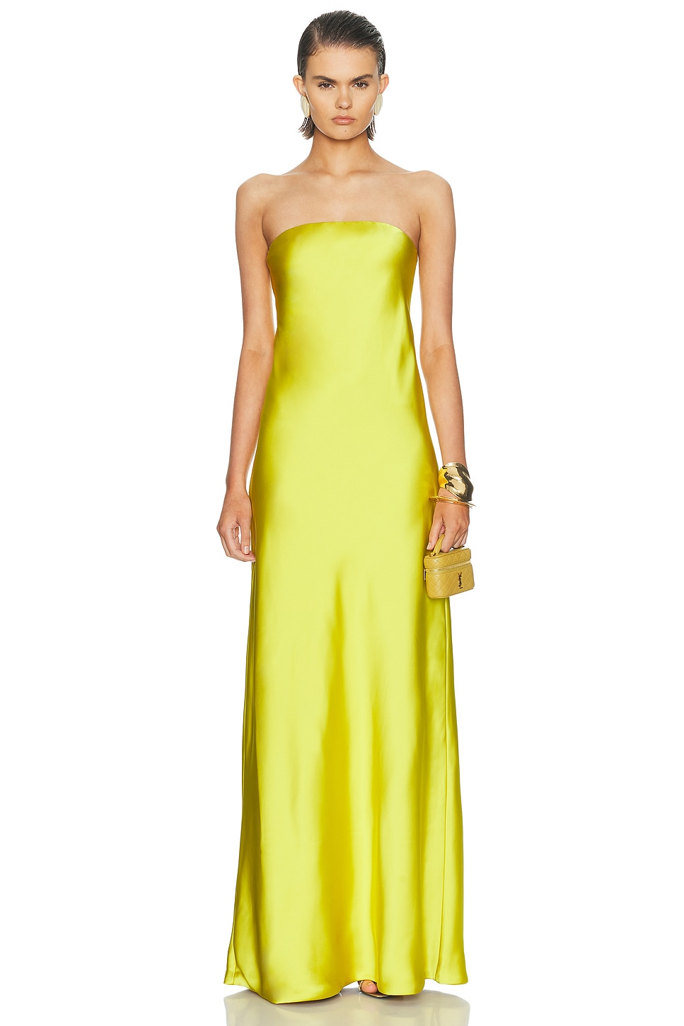 Norma Kamali Bias Strapless Gown