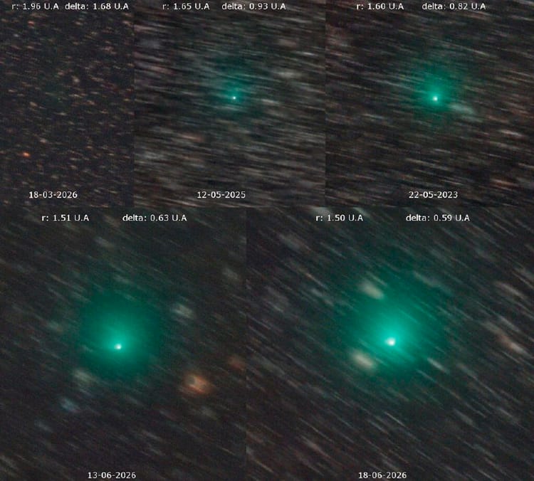 Comet 10P/Tempel 2 getting brighter
