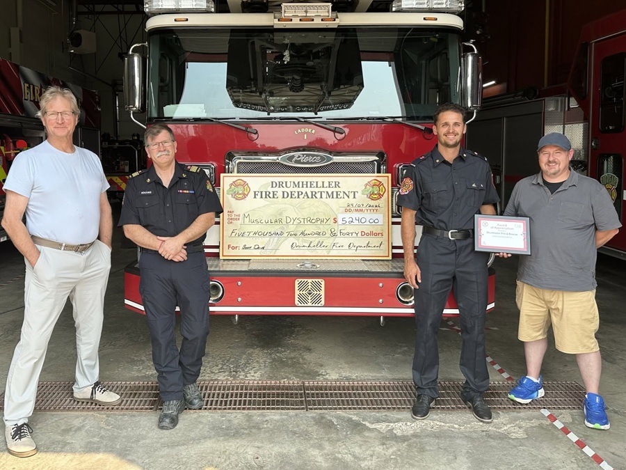Drumheller Fire & Rescue sets fundraising record for Muscular Dystrophy Canada - StrathmoreNow.com