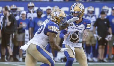 Vaval's return touchdown turns tide for Blue Bombers in win over Argonauts