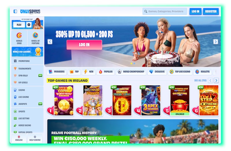 Onlyspins screenshots