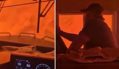 ‘We’re encased in flames’: Rail worker captures harrowing video as wildfire closes in on CN train - CTV News