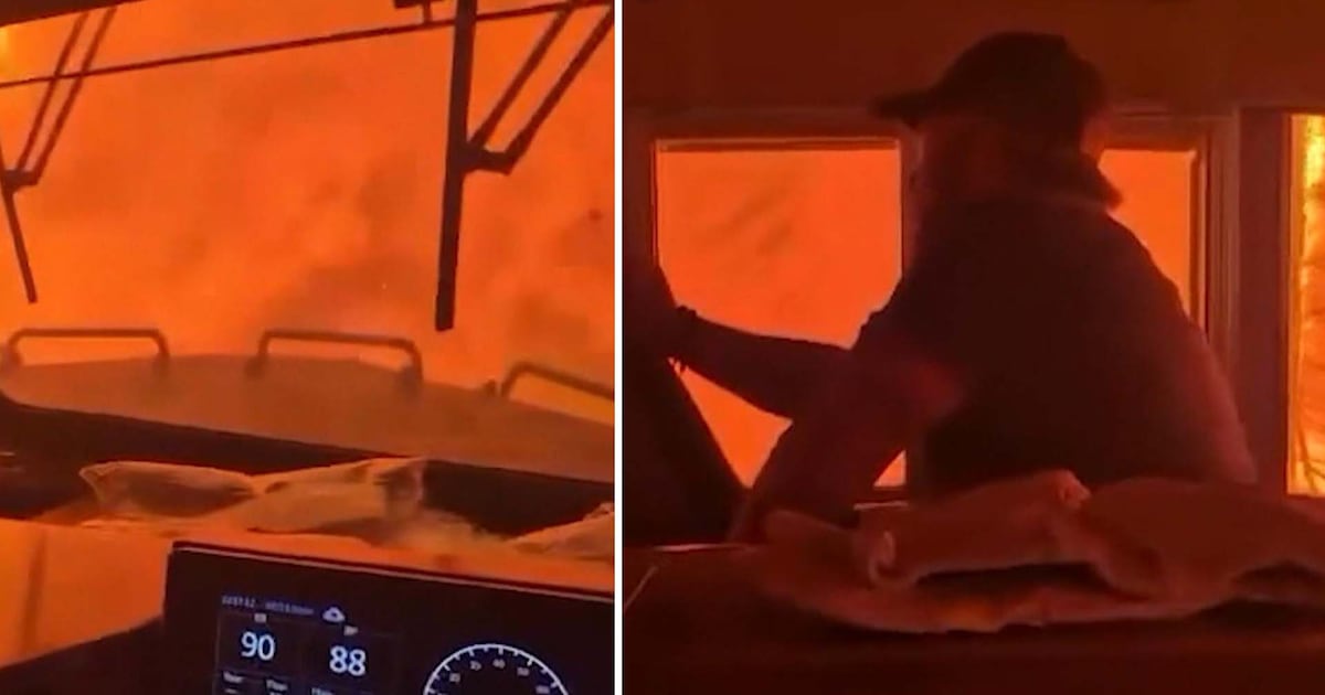 ‘We’re encased in flames’: Rail worker captures harrowing video as wildfire closes in on CN train - CTV News