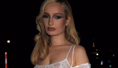 Pop star Kim Petras steps out in totally see-through dress