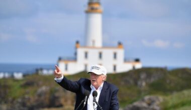 Donald Trump reveals earnings from Scottish golf resorts