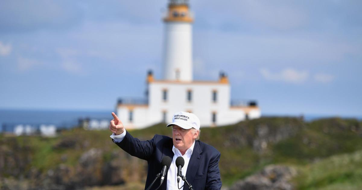Donald Trump reveals earnings from Scottish golf resorts