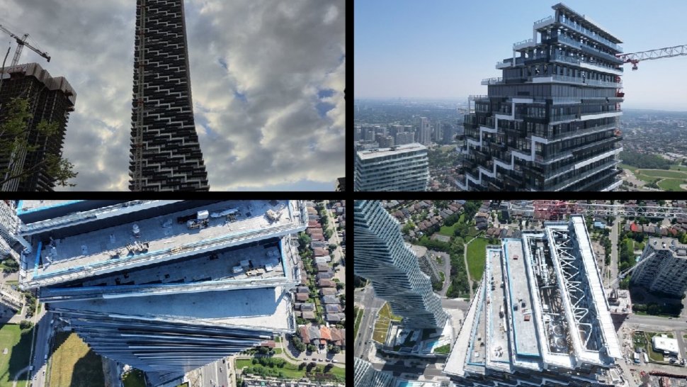 Construction progress on M3 at M City tower in Mississauga