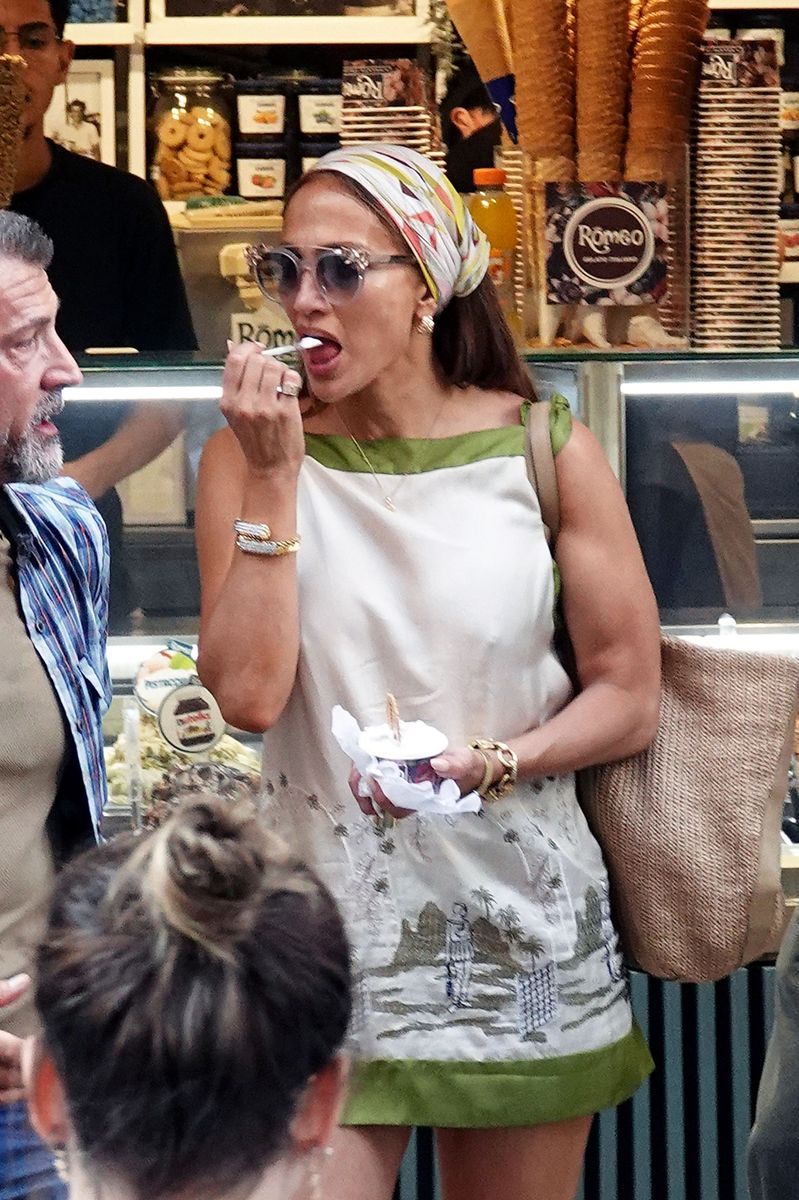 JLo's toned arms stole the shot in one of the snaps