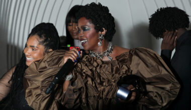 Lauryn Hill performing at a BET Awards afterparty.