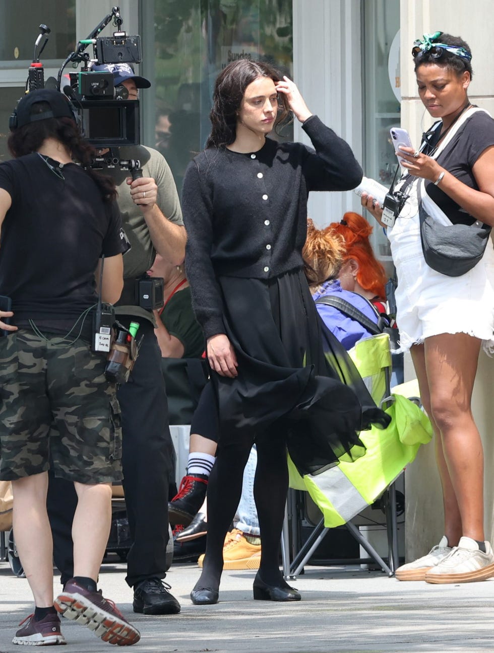 Margaret Qualley filming Possession margaret qualley filming possession