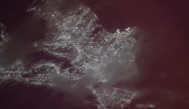 Astronauts catch glimpse of fireworks as space station orbits over US