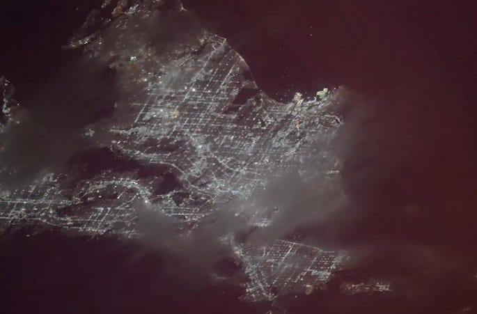 Astronauts catch glimpse of fireworks as space station orbits over US