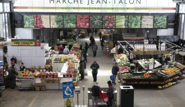 A food market.